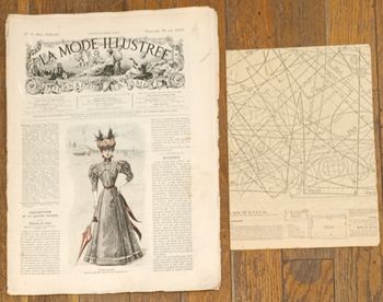 Rare avec Patron Journal la mode illustrée supplément 16 mai 1897 N°20 Vintage