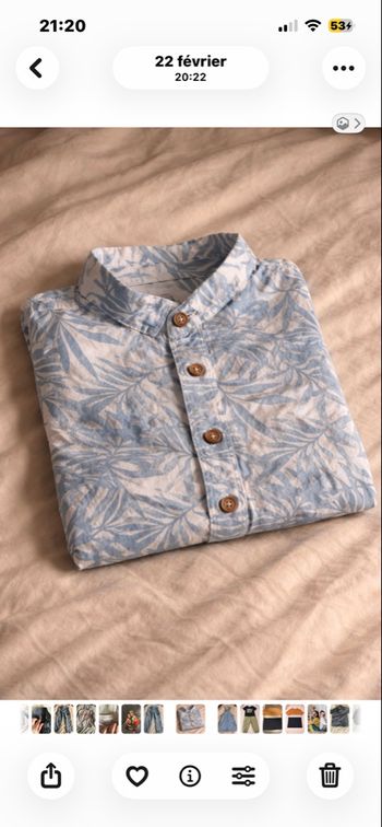 Chemise blanc et bleu 