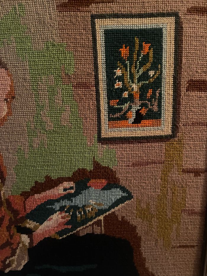 Encadrement canevas vintage - photo numéro 2