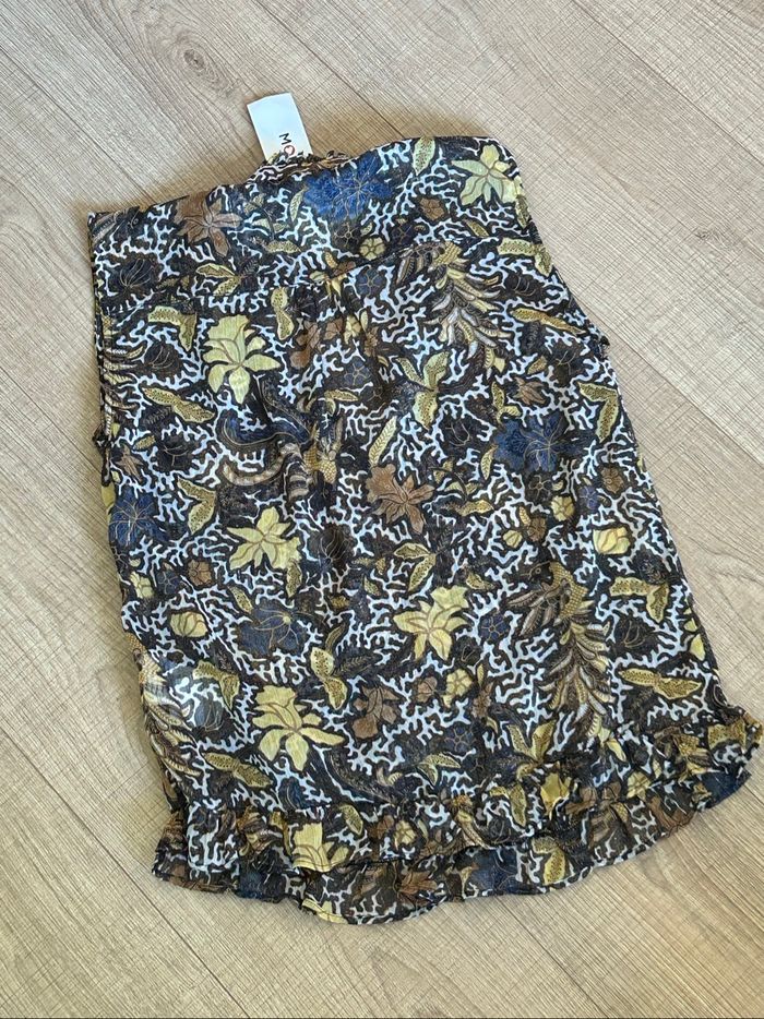 Blouse imprimée transparente neuve sans manches Morgan taille 38 (valeur 45€) - photo numéro 8