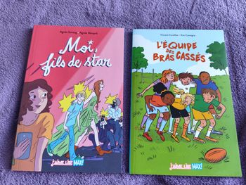 Lot 2 livres j aime lire max 9 ans l équipe des bras cassés + moi fils de star