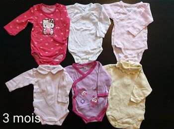 Lot bodies manches longues