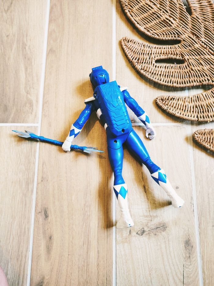 🙅Power rangers mighty morphin grande Billy figurine du ranger bleu auto morphing - photo numéro 4