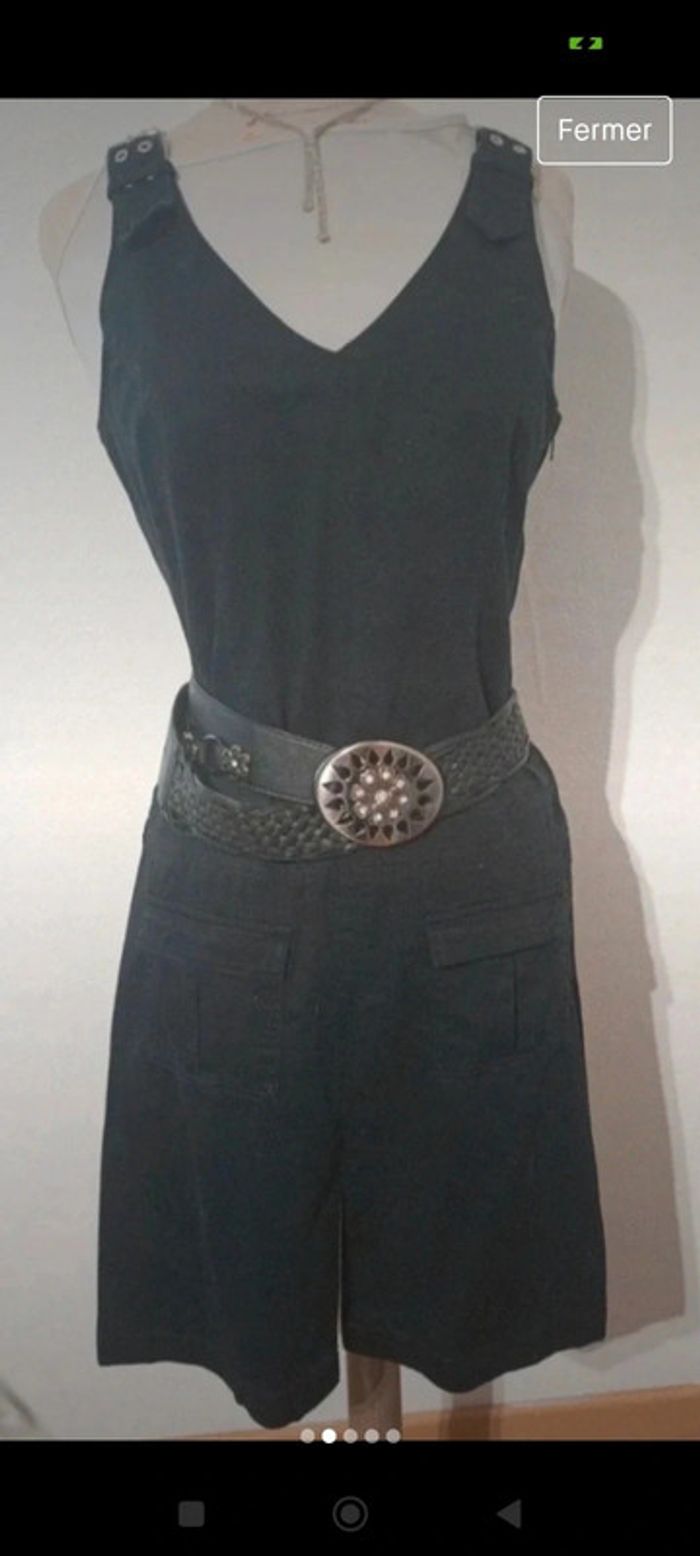 Superbe robe en jean à bretelles - photo numéro 2