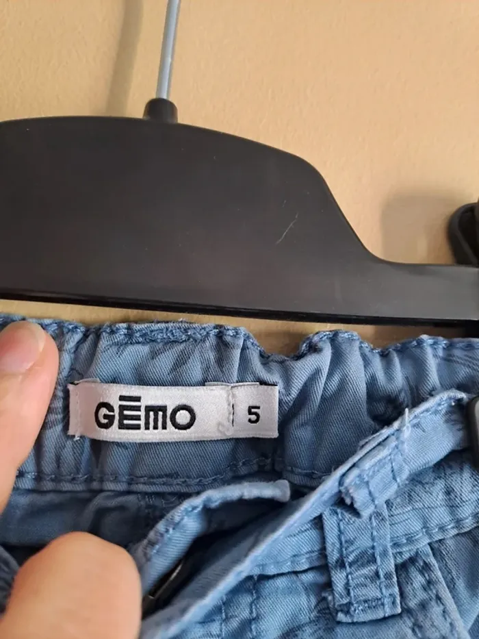 Short bleu garçon gémo tbe 5 ans plus joli en vrai - photo numéro 2