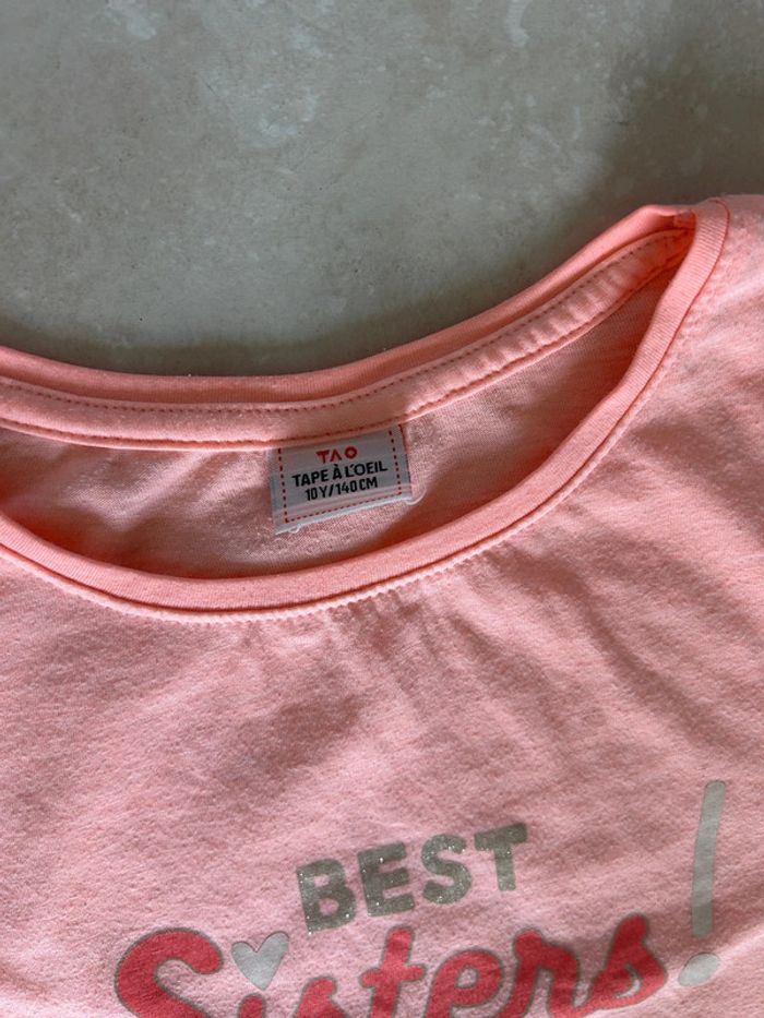 Lot de 2 tee-shirts fille 10 ans tao - photo numéro 7