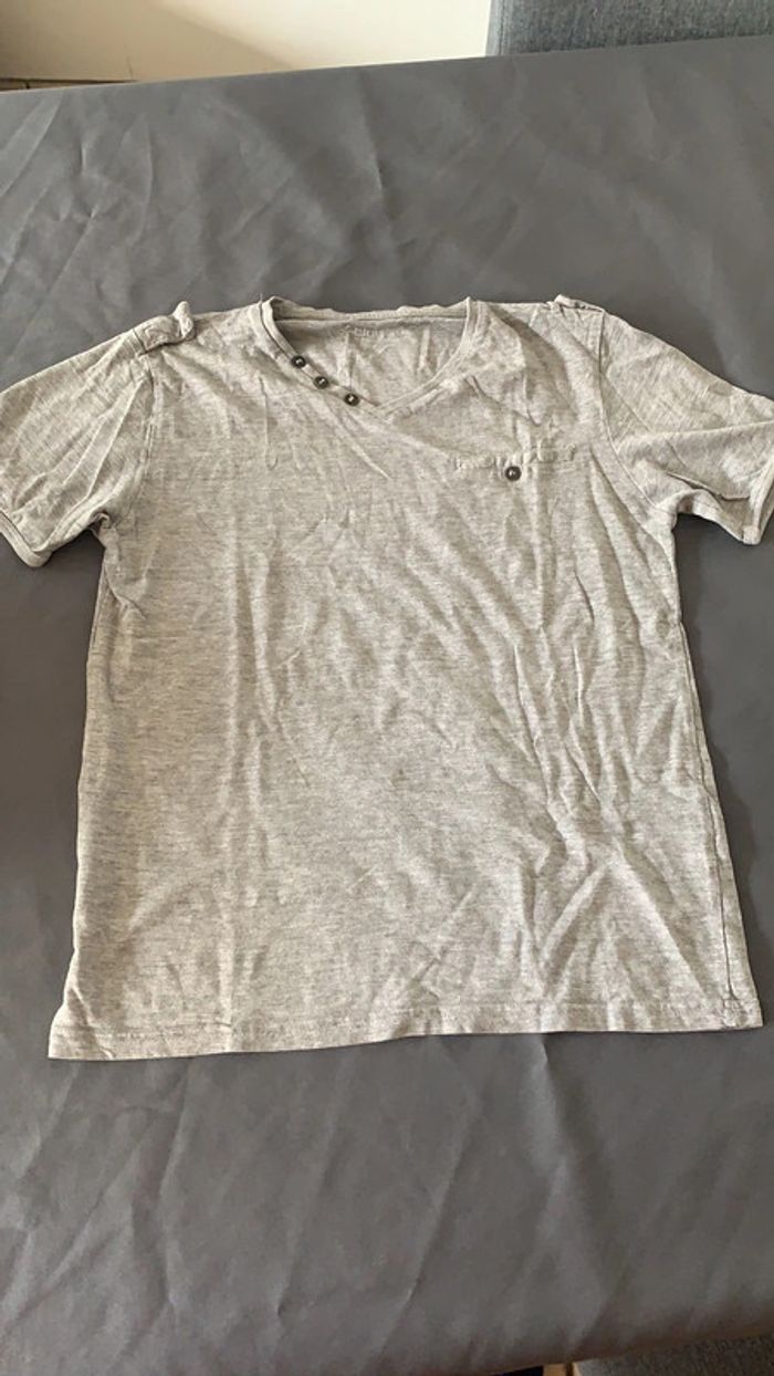 Tee Shirt gris Gemo 14 ans