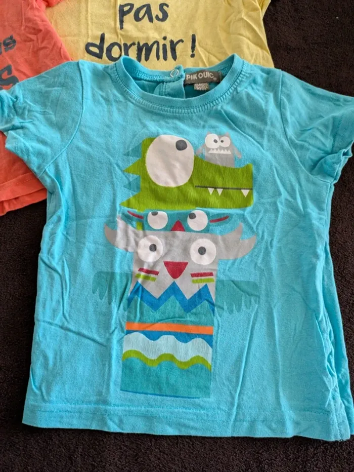 Lot de 4 t-shirts été 18 mois - photo numéro 6