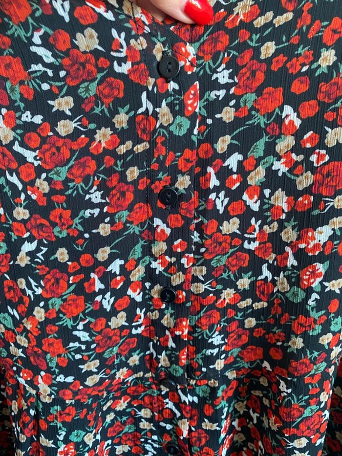 Jolie robe fluide avec motif fleurie marque only - photo numéro 5
