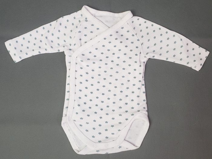 Body bébé croisé à manches longues