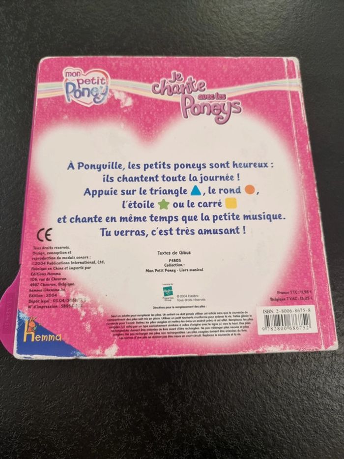 Livre musical Mon petit poney - photo numéro 2