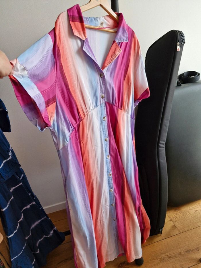 Robe longue fluide et légère lyocell