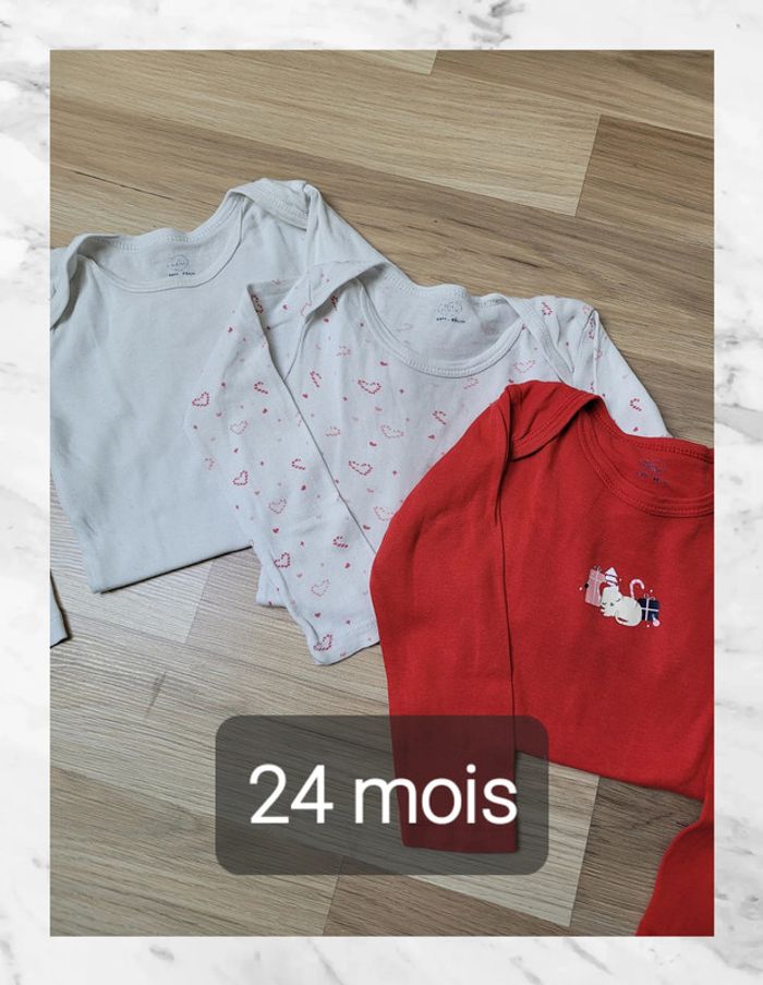 Bodies manches longues 24 mois