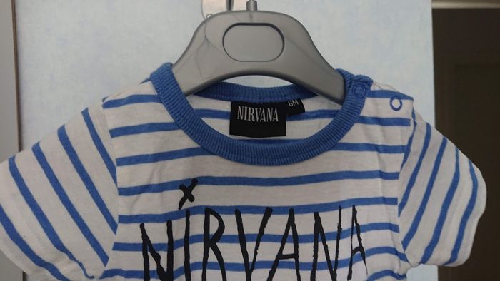 Ensemble, mixte, salopette Cadet Rousselle et tee-shirt Nirvana, 6 mois - photo numéro 5