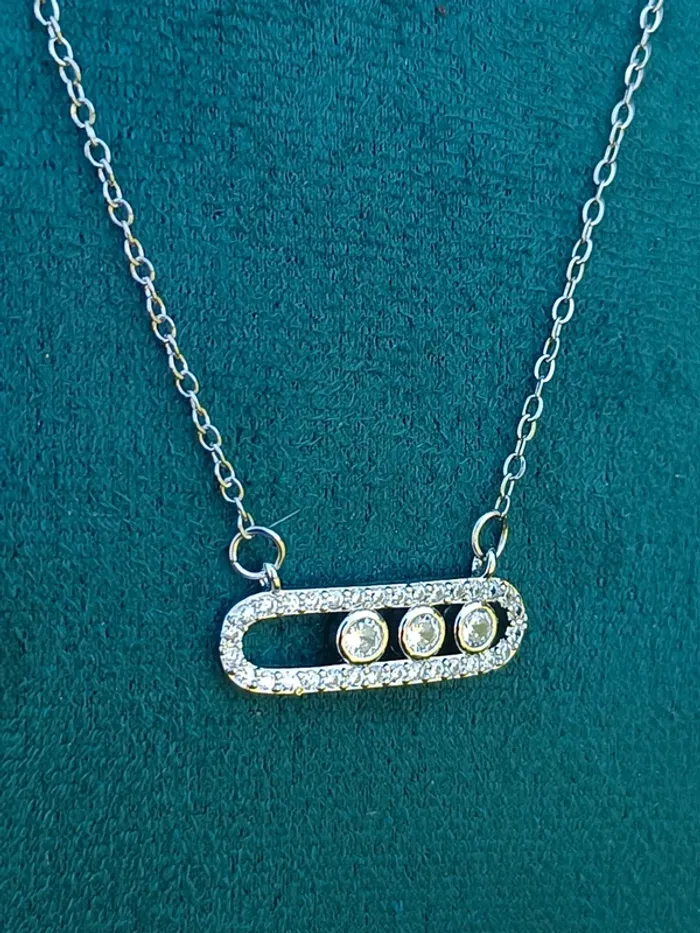 Collier acier inoxydable argent - photo numéro 3
