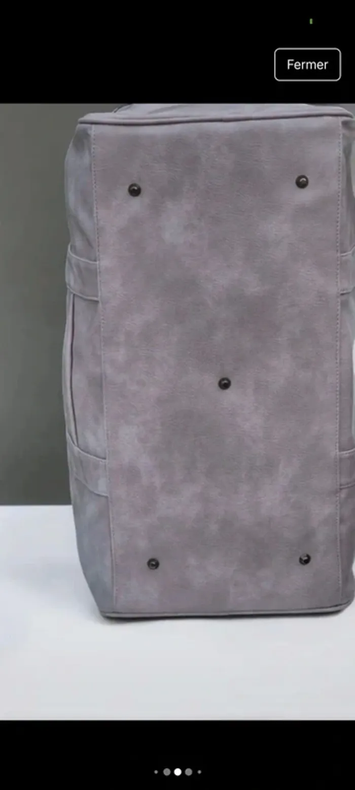 Sac de voyage neuf couleur parme - photo numéro 4