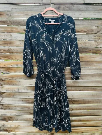 Robe à motifs feuilles - Taille 46