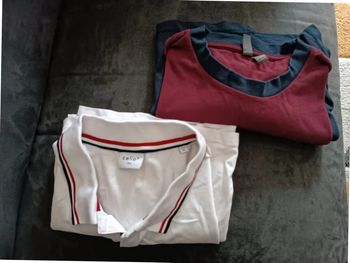 Lot 2 hauts manches courtes homme XL