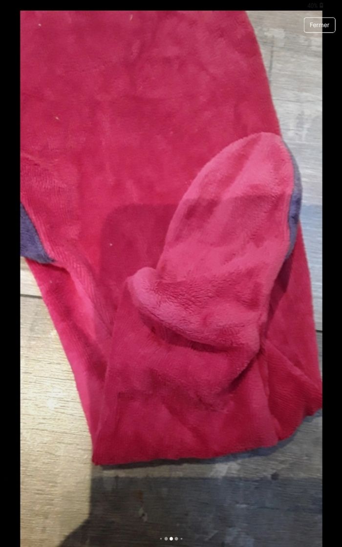 Grenouillere rouge et violet - photo numéro 4
