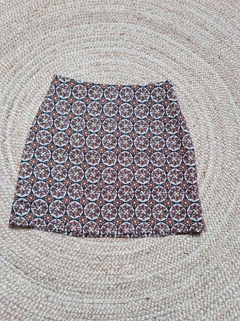 Mini jupe à motif rouille