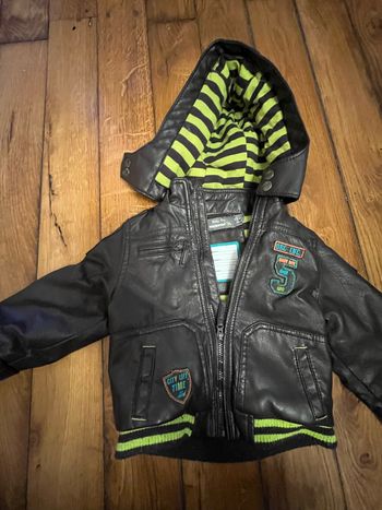 Manteau cuir orchestra 12mois