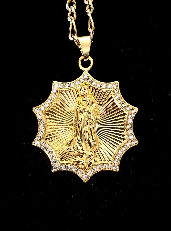 Chaîne + pendentif religieux - photo numéro 4