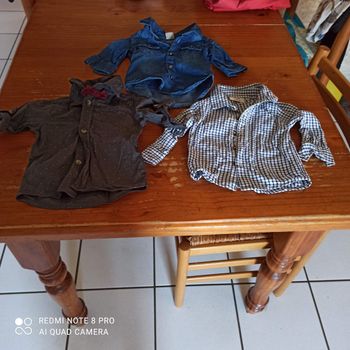 Chemise bebe garçon