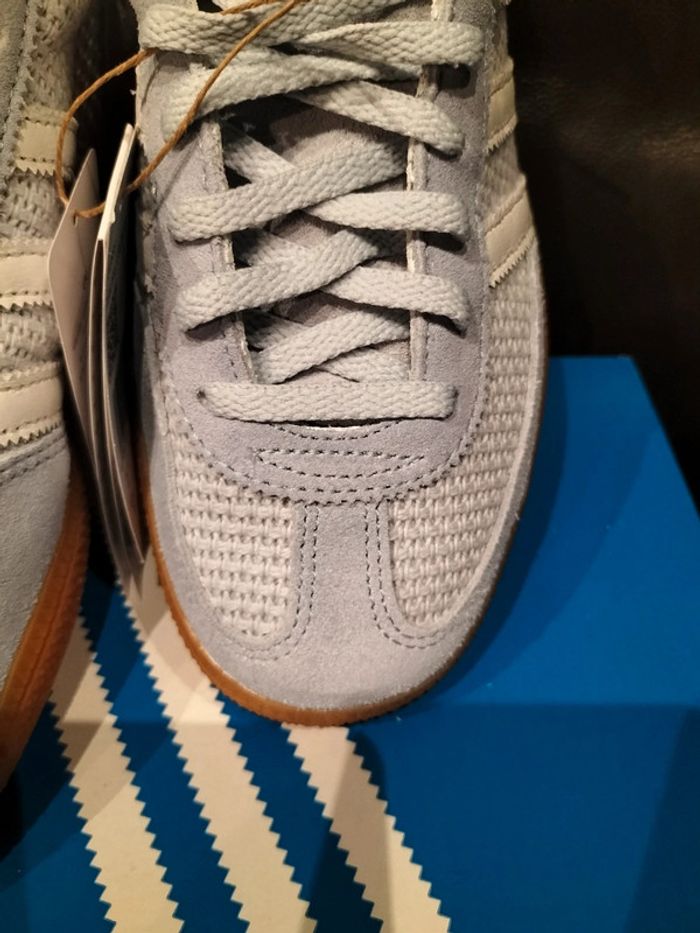 Baskets Adidas Spezial bimatières - bleu clair - photo numéro 2