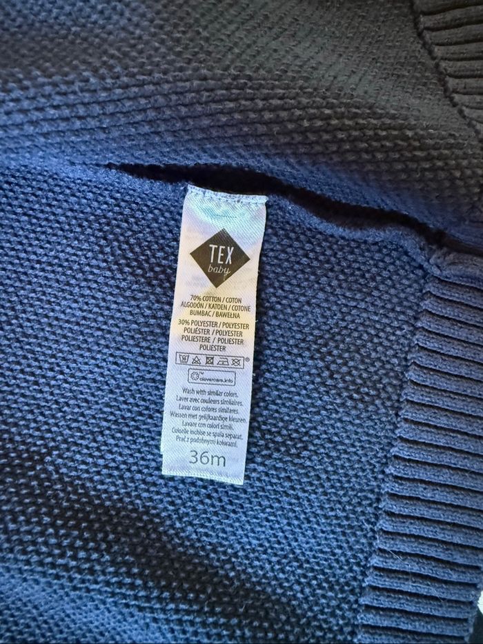 Gilet zippé bleu marine – Tex Baby – 36 mois - photo numéro 8