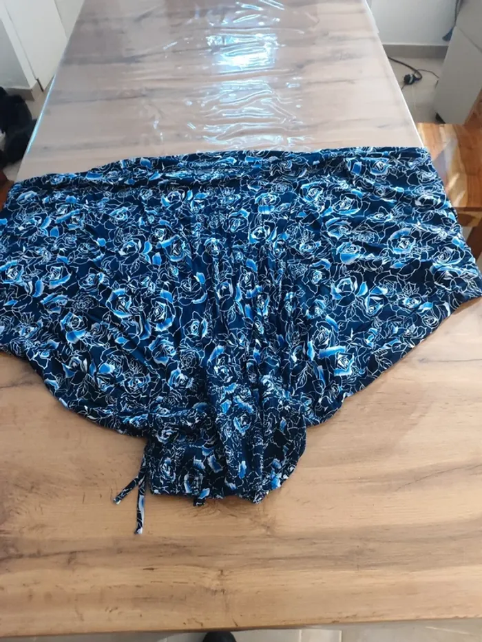 Robe Mini Bleue, Taille Unique - Imprimé Floral Bohème ! - photo numéro 2