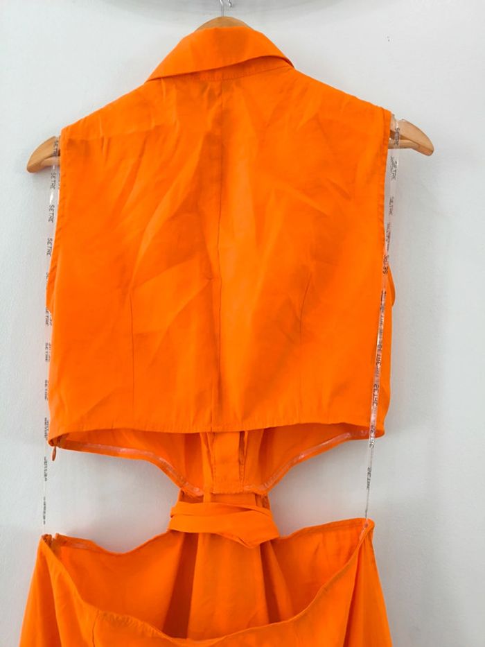 Robe orange sans manches Marque Setre Taille L  Neuve avec petit défaut - photo numéro 5