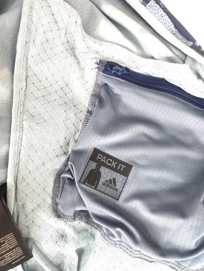 Veste légère Adidas, couleur bleu, taille M - photo numéro 8