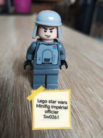 Lego star wars minifig impérial officier sw0261