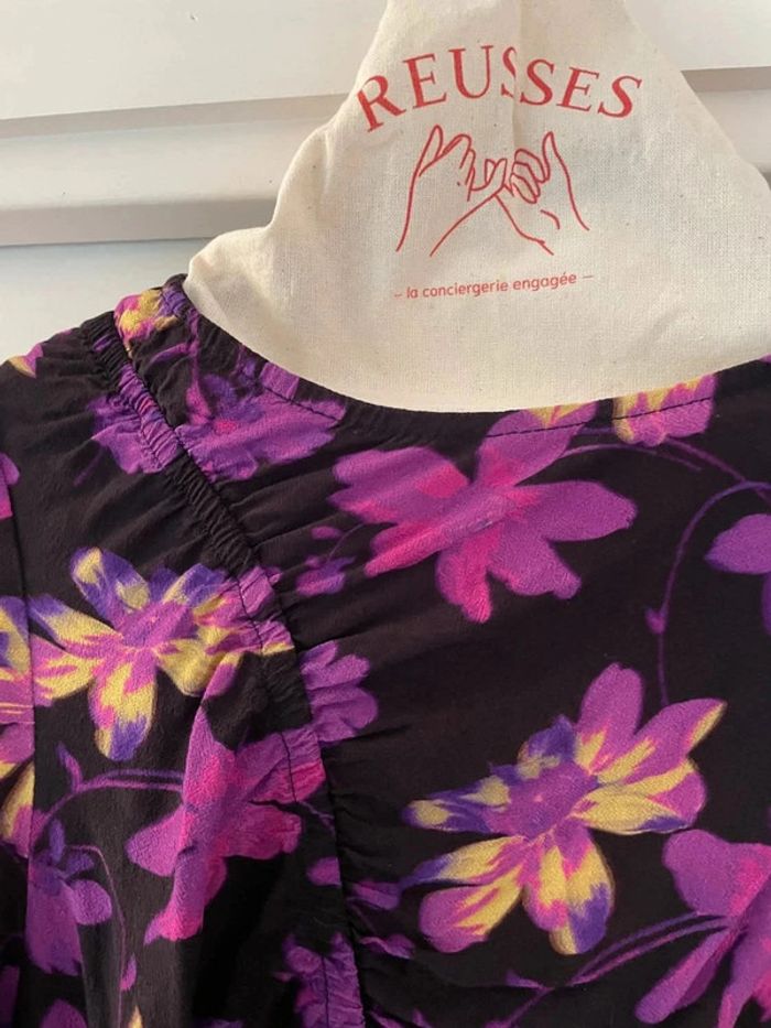 Robe fleurie fuschia Maje T1 - photo numéro 3