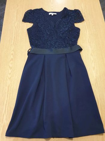 Robe femme Morgan T36 long 85cm bleu marine