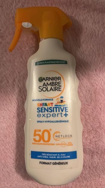 Garnier ambre solaire très haute protection format Généreux