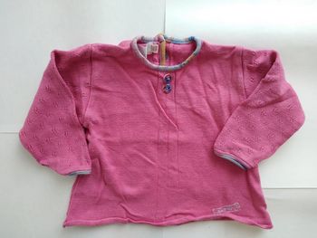 Pull Fin Rose Clayeux Bébé Fille Taille 12 Mois