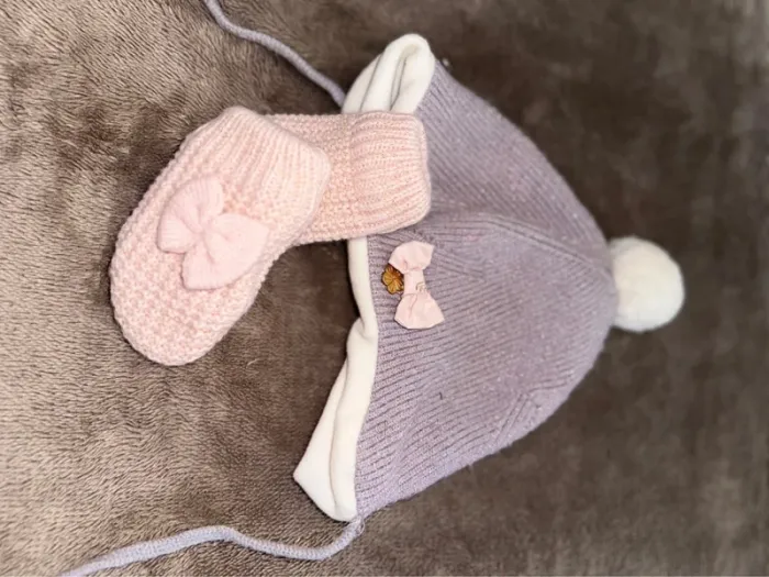 Ensemble bonnet et gant