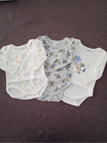 Lot de 3 bodies 3 mois orchestra