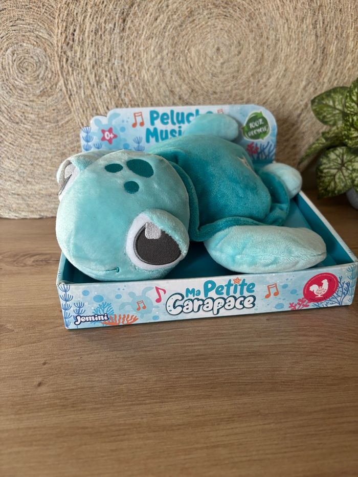 Neuf doudou musicale tortue ma petite carapace jemini