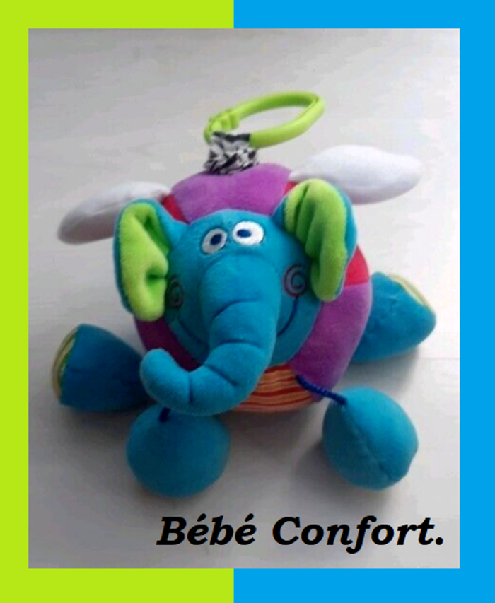 Lot 3 peluches à suspendre dont un avec grelot + livre de bain - photo numéro 3