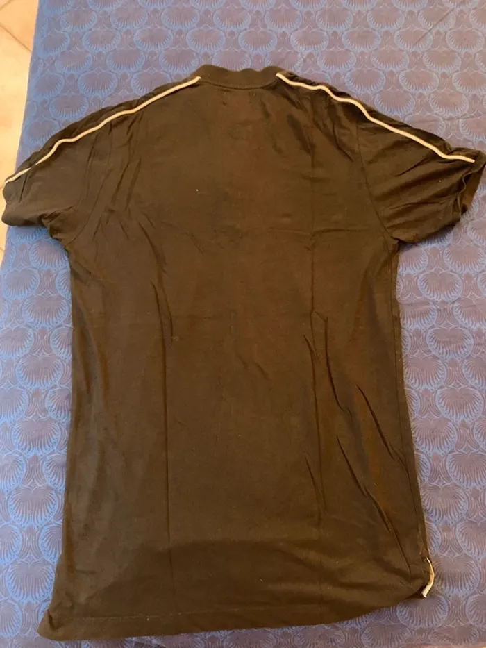 T-shirt long noir avec fermeture éclair taille L - photo numéro 3