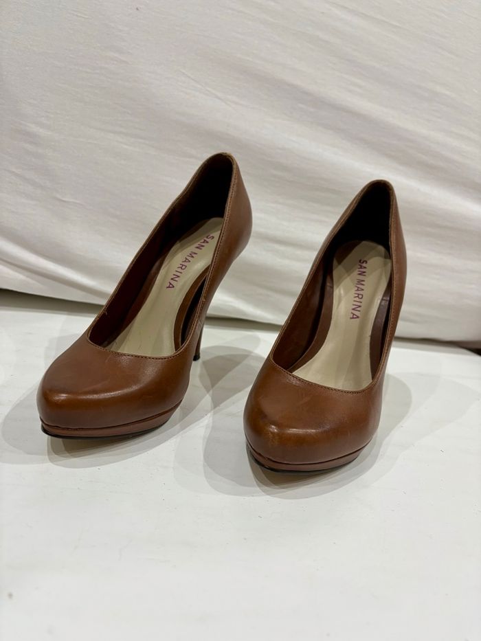 Escarpins San Marina camel taille 38 - photo numéro 6