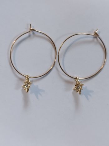 Créoles étoile pendante