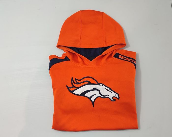 Vêtement Homme sweat sweatshirt à capuche orange NFL Team Apparel taille XL #Retrostreet