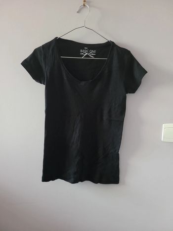 T-shirt noir taille 1 Basic One