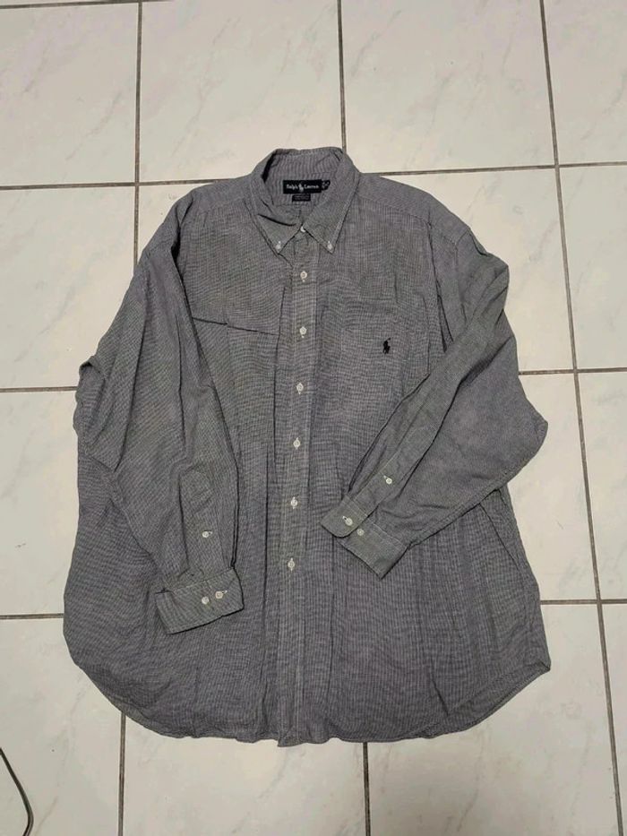 Chemise Ralph Lauren Yarmouth - Motif pied-de-poule - Taille 18 (équiv. XXL) - photo numéro 11