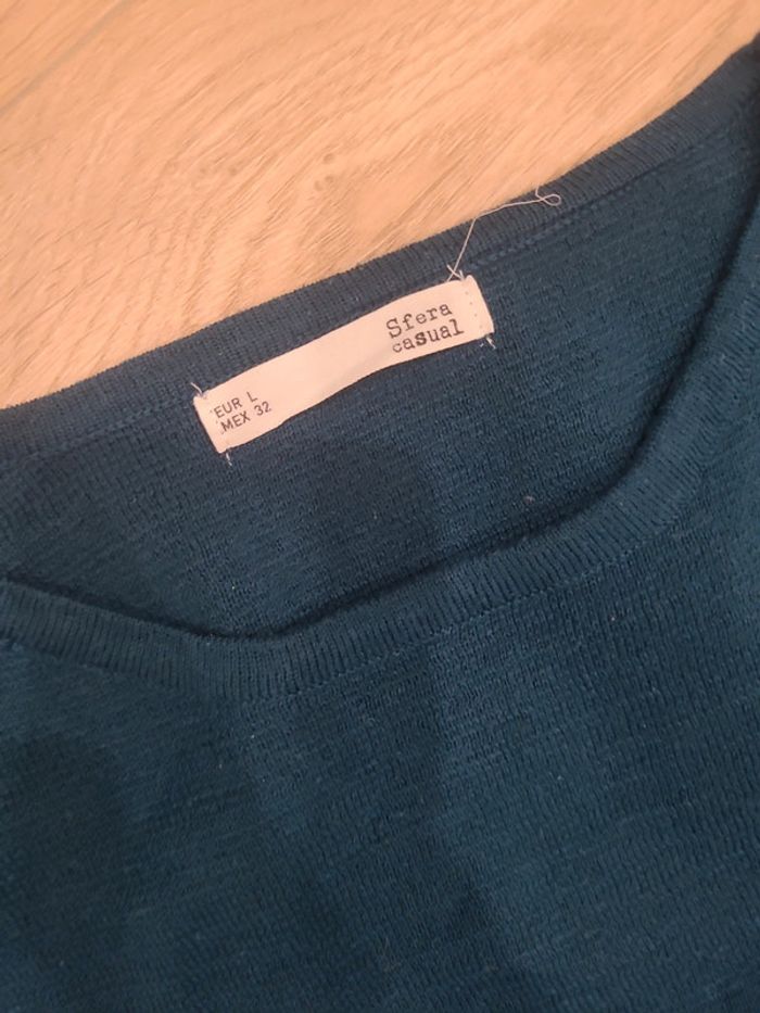 Pull bleu canard - photo numéro 3