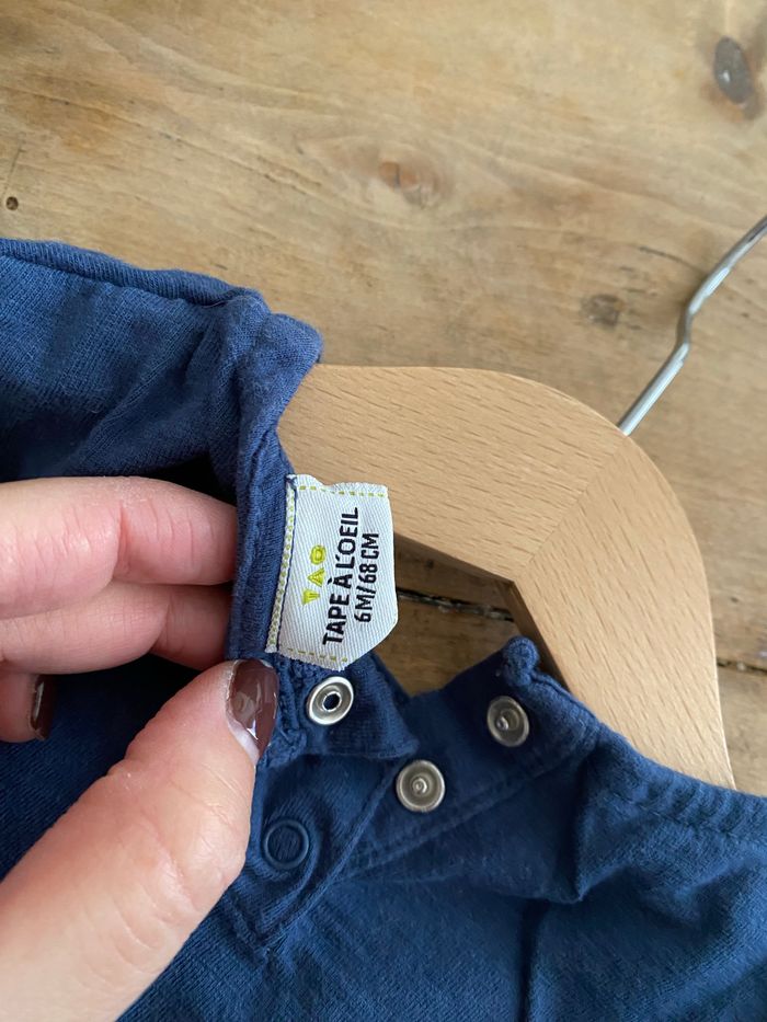 T-shirt bleu marine - photo numéro 3