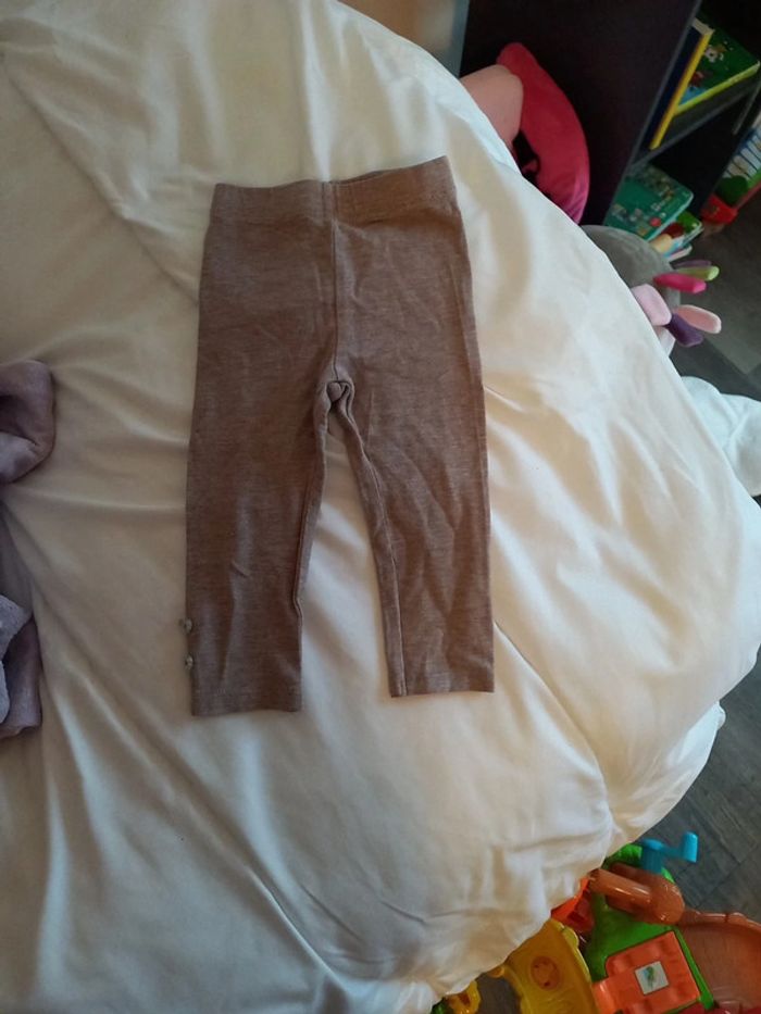 Leggins marron beige